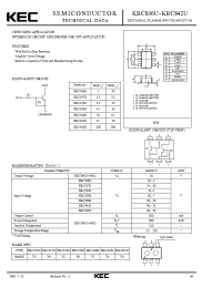 Datasheet KRC840U manufacturer KEC